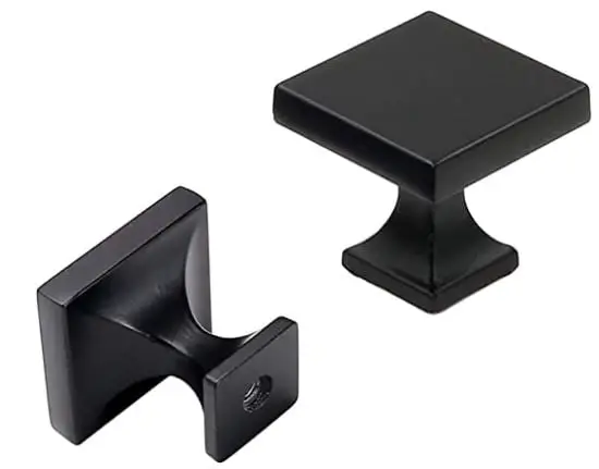 types of kitchen handles: Black Cabinet Knobs
