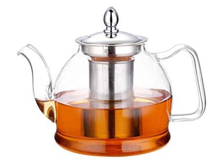types of teapots: Hiware 1000ml Glass Teapot