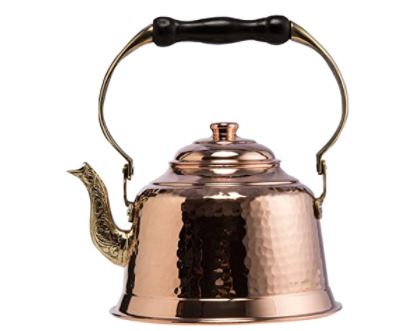 types of teapots: DEMMEX Hammered Copper Tea Pot